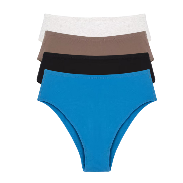 (Gratitude) 4pk Cotton Hi Waist