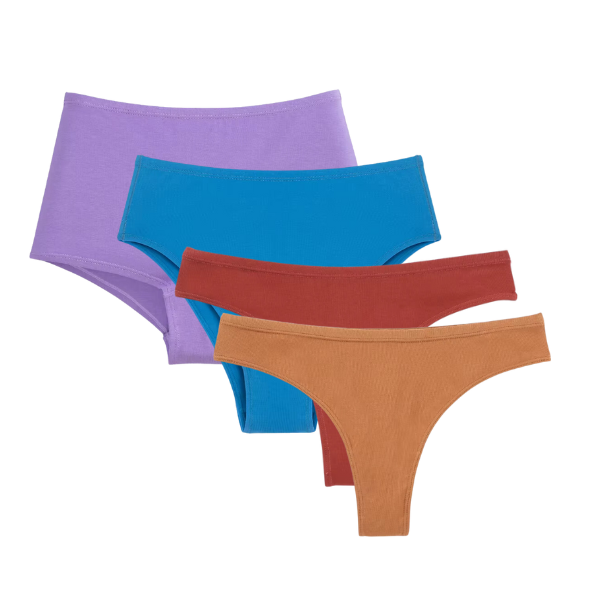 (Creativity) Cotton Thong Rust