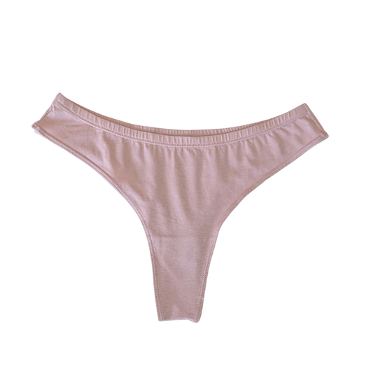 Organic Cotton Thong (Dusty Rose)