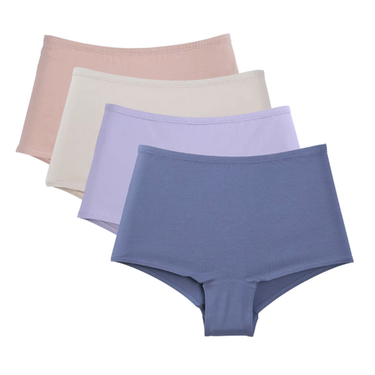 (Calm) 4pk Cotton Boyshorts