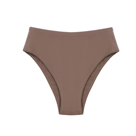 (Security)  Hi Waist Brown