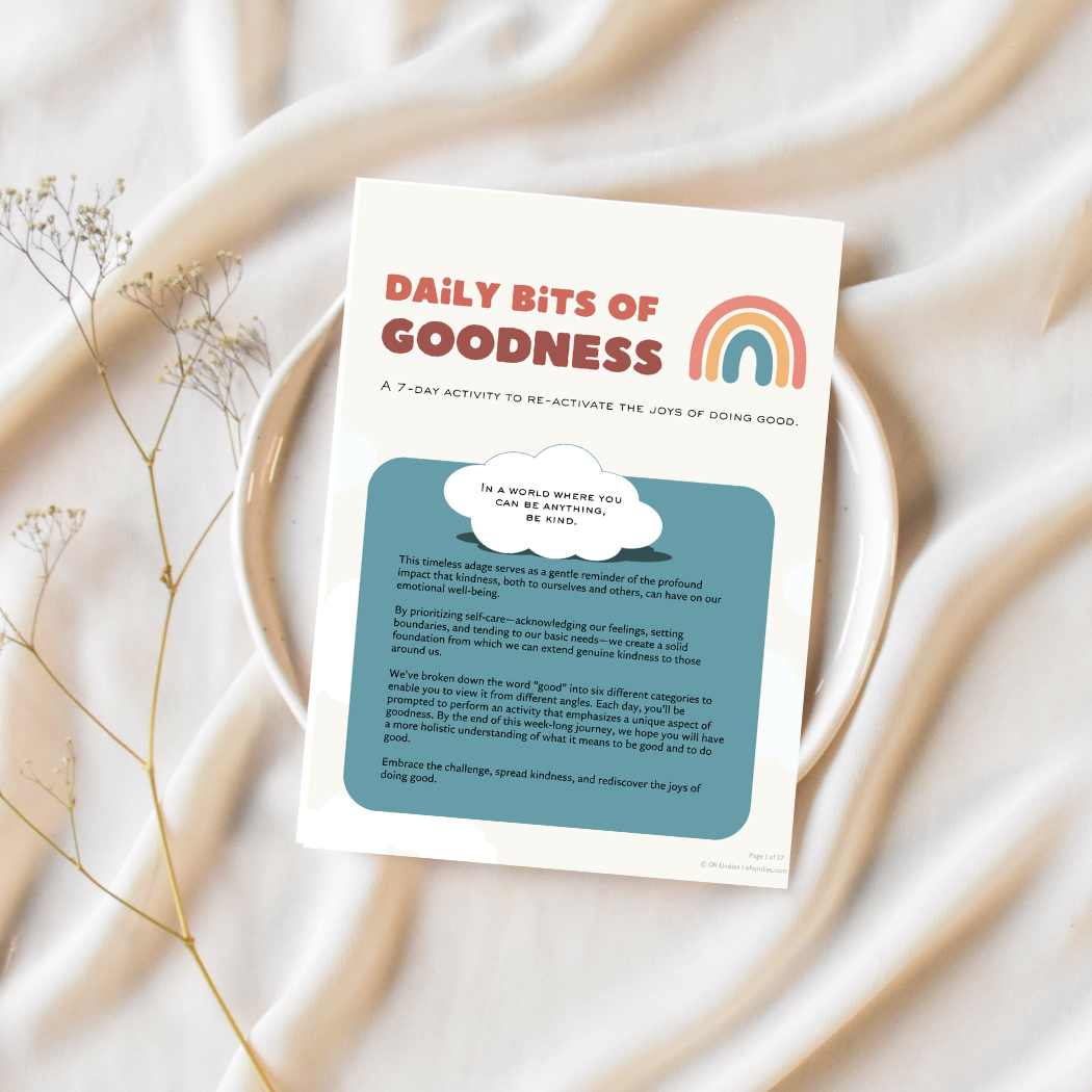 Daily Bits Of Goodness (Printable Worksheet)