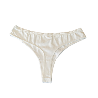 Organic Cotton Thong (White)